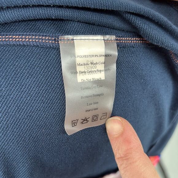 Title Nine Women’s Gidget 2.0 Navy Multi Stripes Short Sleeve Knit Dress Size S - Picture 8 of 12